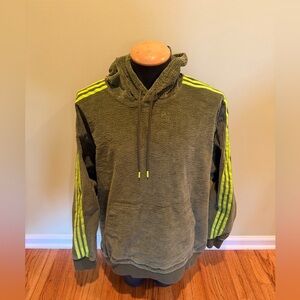 Men’s Adidas x Ivy Park Green Corduroy Hoodie Size Large